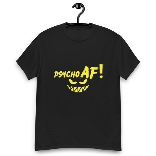 Psycho AF Unisex Tee, Yellow