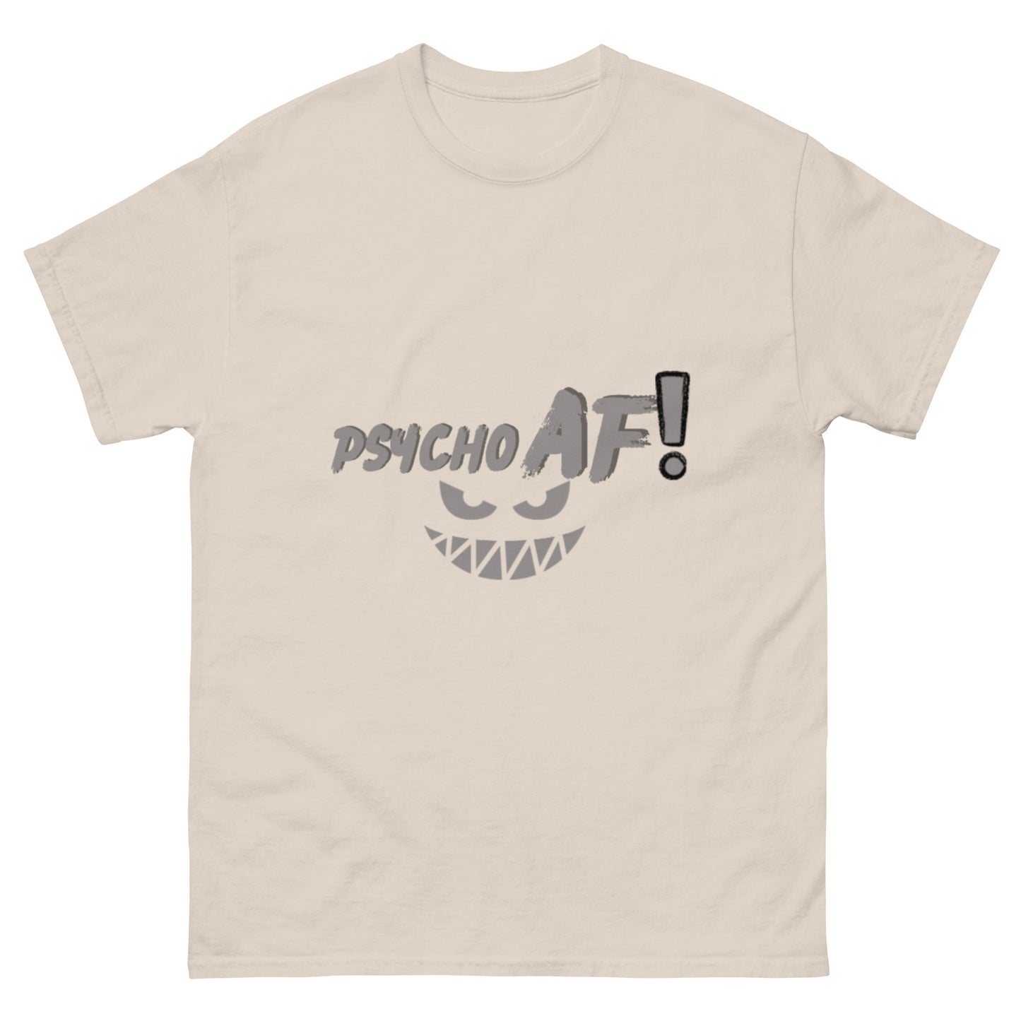 Psycho AF  Tee, Grey