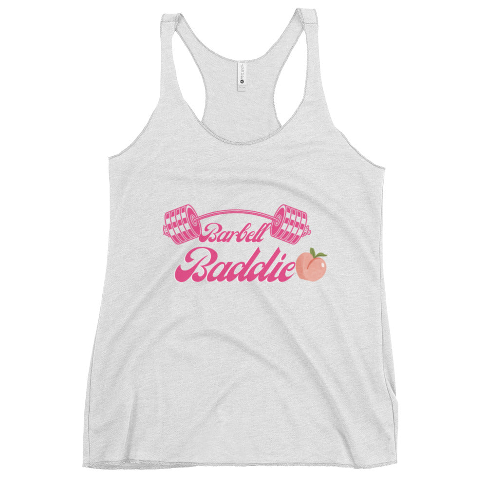 Women's Racerback Barbell Baddie Tank