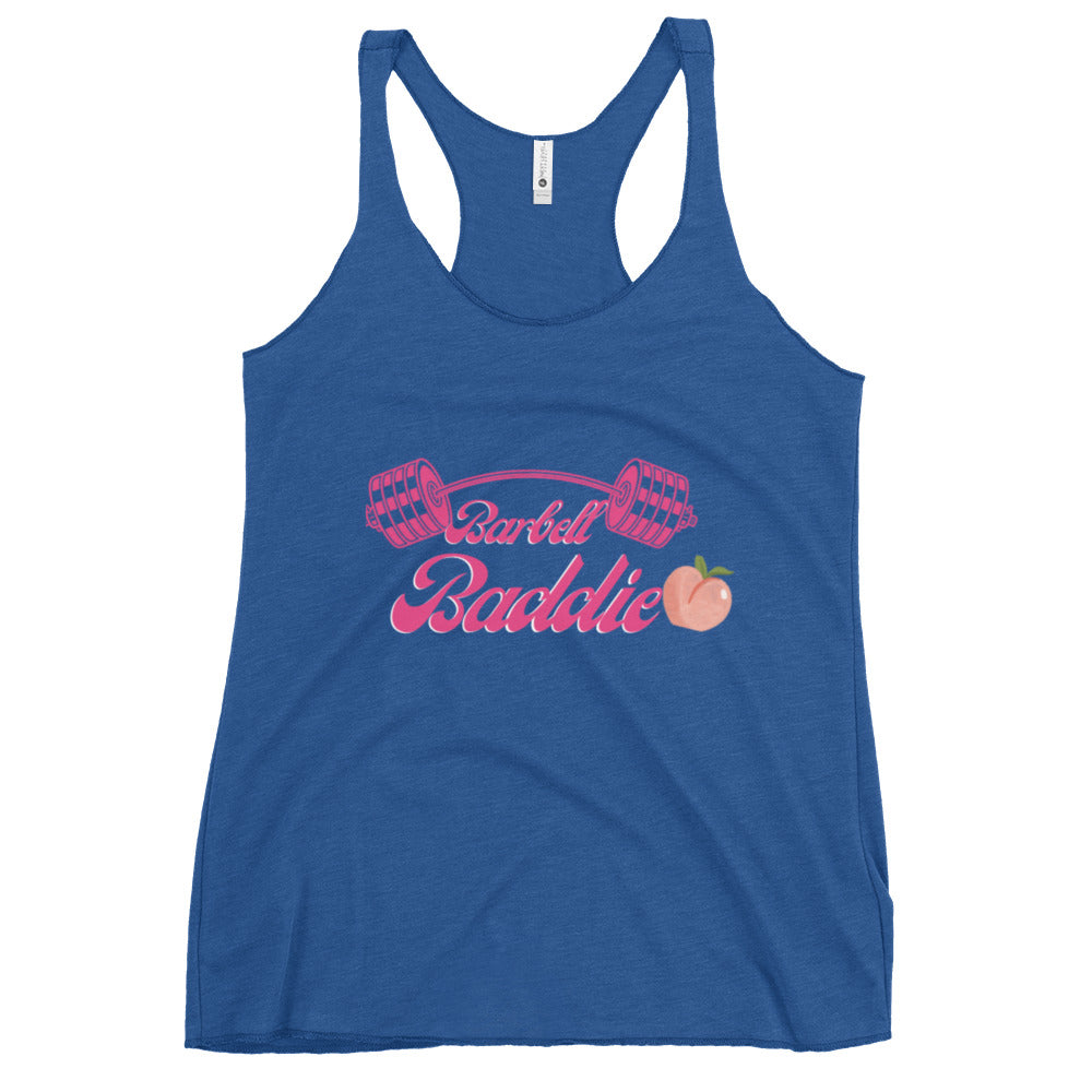 Women's Racerback Barbell Baddie Tank